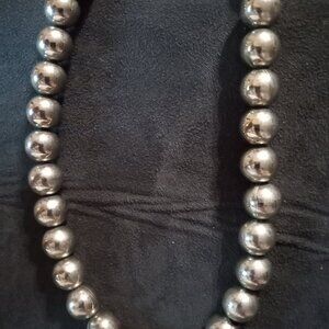 Sterling silver Navajo pearl necklace